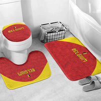 Belgium Football 2026 Bathroom Set Belgian Lion Sporty Style
