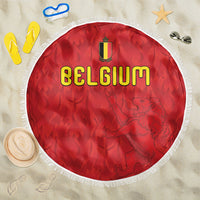 Belgium Football 2026 Beach Blanket Belgian Lion Sporty Style