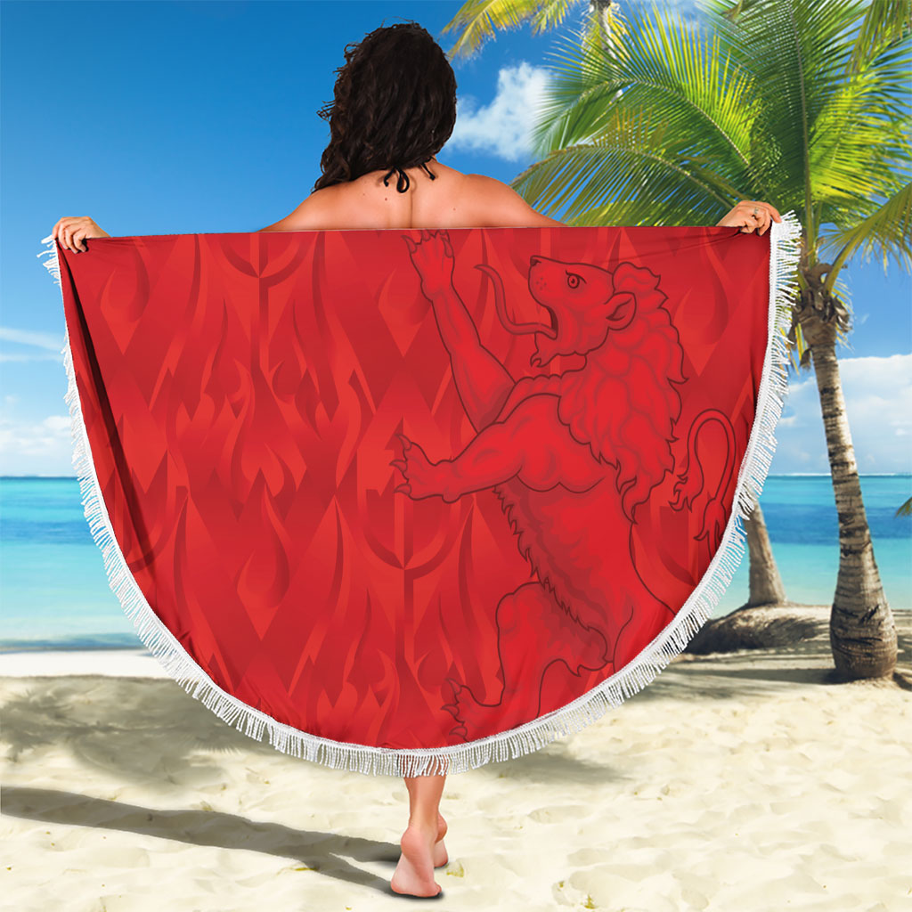 Belgium Football 2026 Beach Blanket Belgian Lion Sporty Style