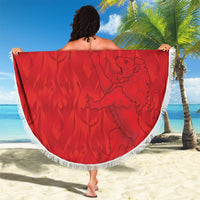 Belgium Football 2026 Beach Blanket Belgian Lion Sporty Style