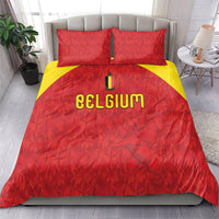 Belgium Football 2026 Bedding Set Belgian Lion Sporty Style
