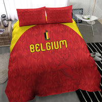 Belgium Football 2026 Bedding Set Belgian Lion Sporty Style