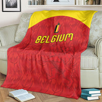 Belgium Football 2026 Blanket Belgian Lion Sporty Style