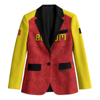 Custom Belgium Football 2026 Blazer Belgian Lion Sporty Style