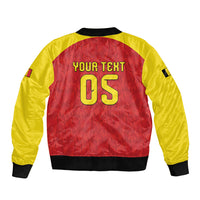 Custom Belgium Football 2026 Bomber Jacket Belgian Lion Sporty Style