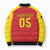 Custom Belgium Football 2026 Bomber Puffer Jacket Belgian Lion Sporty Style