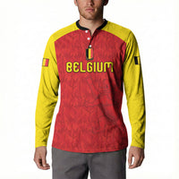 Custom Belgium Football 2026 Button Sweatshirt Belgian Lion Sporty Style