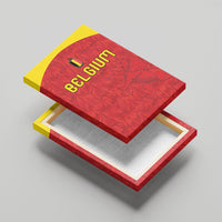 Belgium Football 2026 Canvas Wall Art Belgian Lion Sporty Style