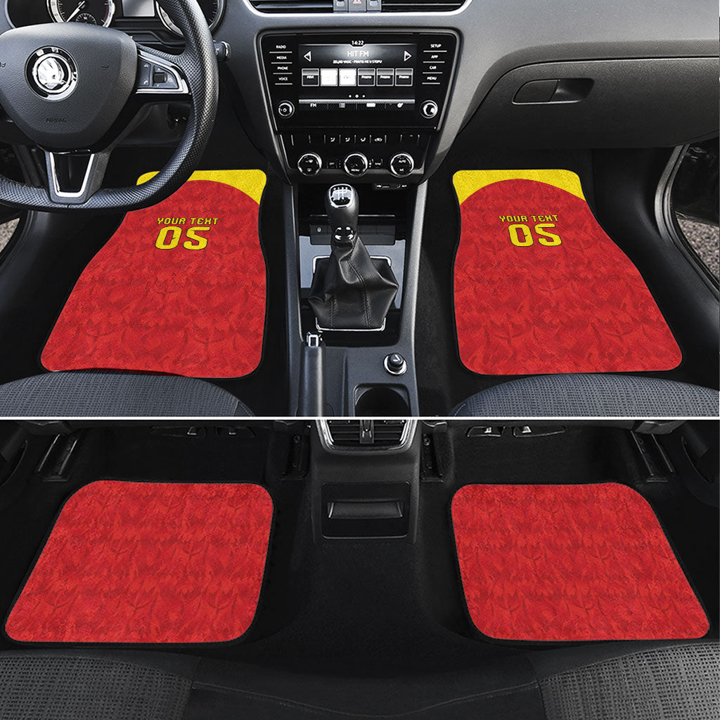 Custom Belgium Football 2026 Car Mats Belgian Lion Sporty Style