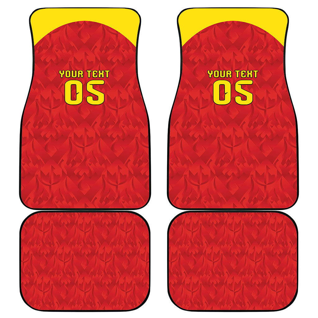 Custom Belgium Football 2026 Car Mats Belgian Lion Sporty Style