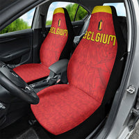 Belgium Football 2026 Car Seat Cover Belgian Lion Sporty Style