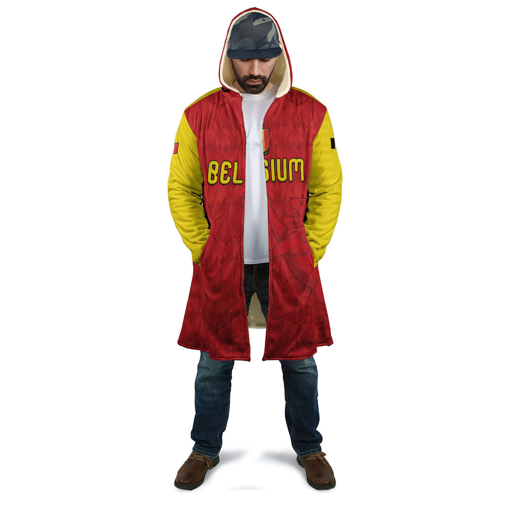 Custom Belgium Football 2026 Cloak Belgian Lion Sporty Style