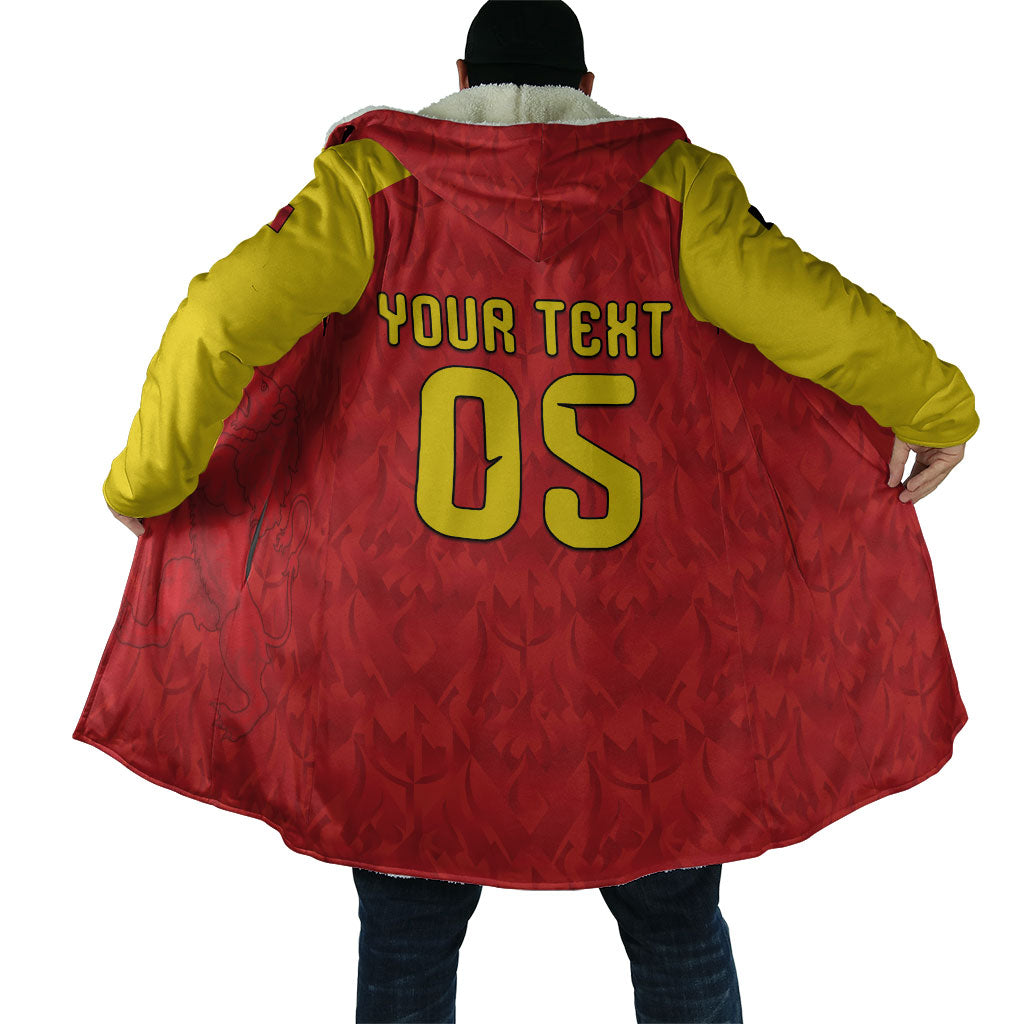 Custom Belgium Football 2026 Cloak Belgian Lion Sporty Style