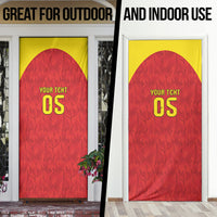 Custom Belgium Football 2026 Door Cover Belgian Lion Sporty Style