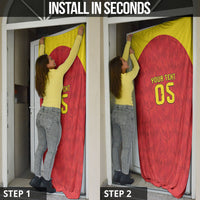 Custom Belgium Football 2026 Door Cover Belgian Lion Sporty Style