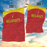 Belgium Football 2026 Garden Flag Belgian Lion Sporty Style