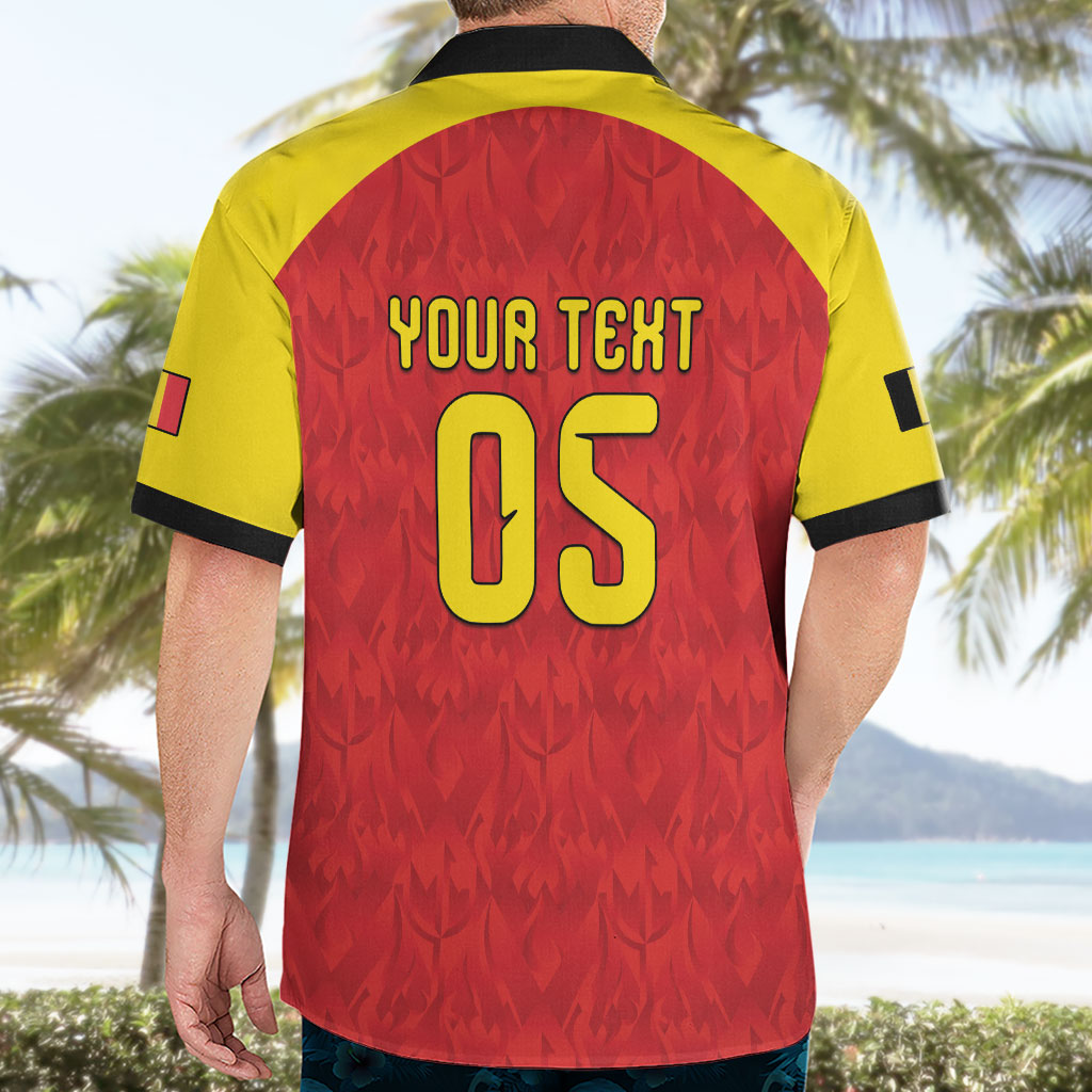 Custom Belgium Football 2026 Hawaiian Shirt Belgian Lion Sporty Style