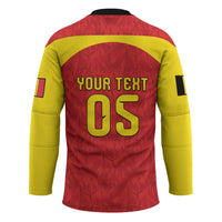 Custom Belgium Football 2026 Hockey Jersey Belgian Lion Sporty Style