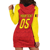 Custom Belgium Football 2026 Hoodie Dress Belgian Lion Sporty Style