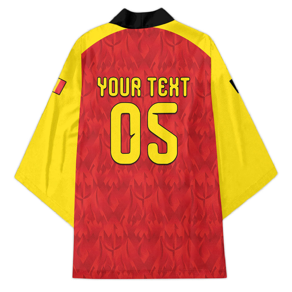 Custom Belgium Football 2026 Kimono Belgian Lion Sporty Style