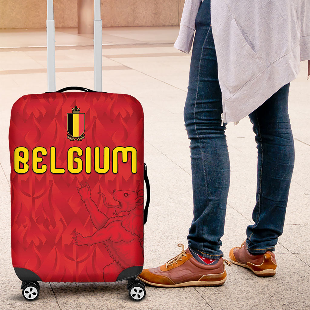 Belgium Football 2026 Luggage Cover Belgian Lion Sporty Style