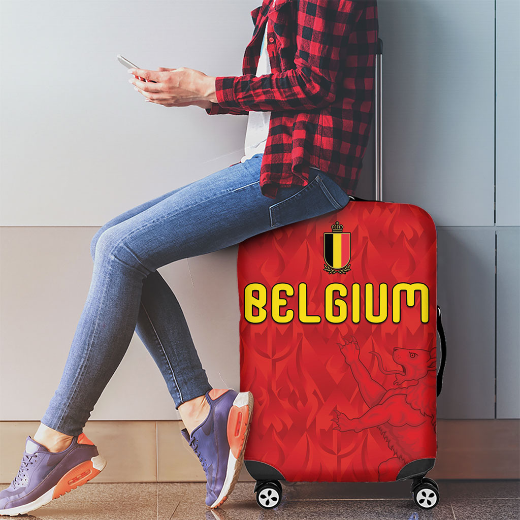 Belgium Football 2026 Luggage Cover Belgian Lion Sporty Style