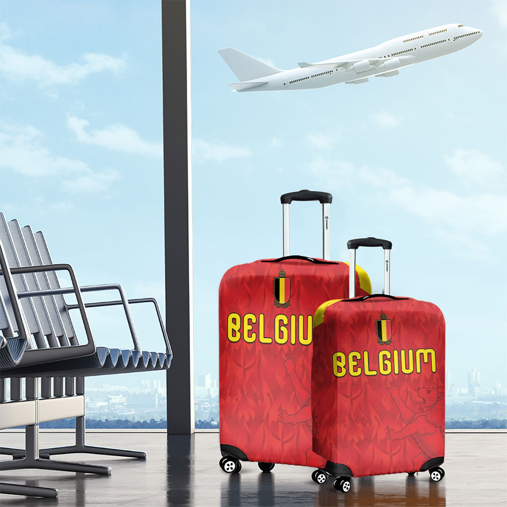Belgium Football 2026 Luggage Cover Belgian Lion Sporty Style