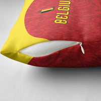 Belgium Football 2026 Pillow Cover Belgian Lion Sporty Style