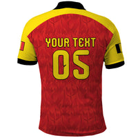 Custom Belgium Football 2026 Polo Shirt Belgian Lion Sporty Style