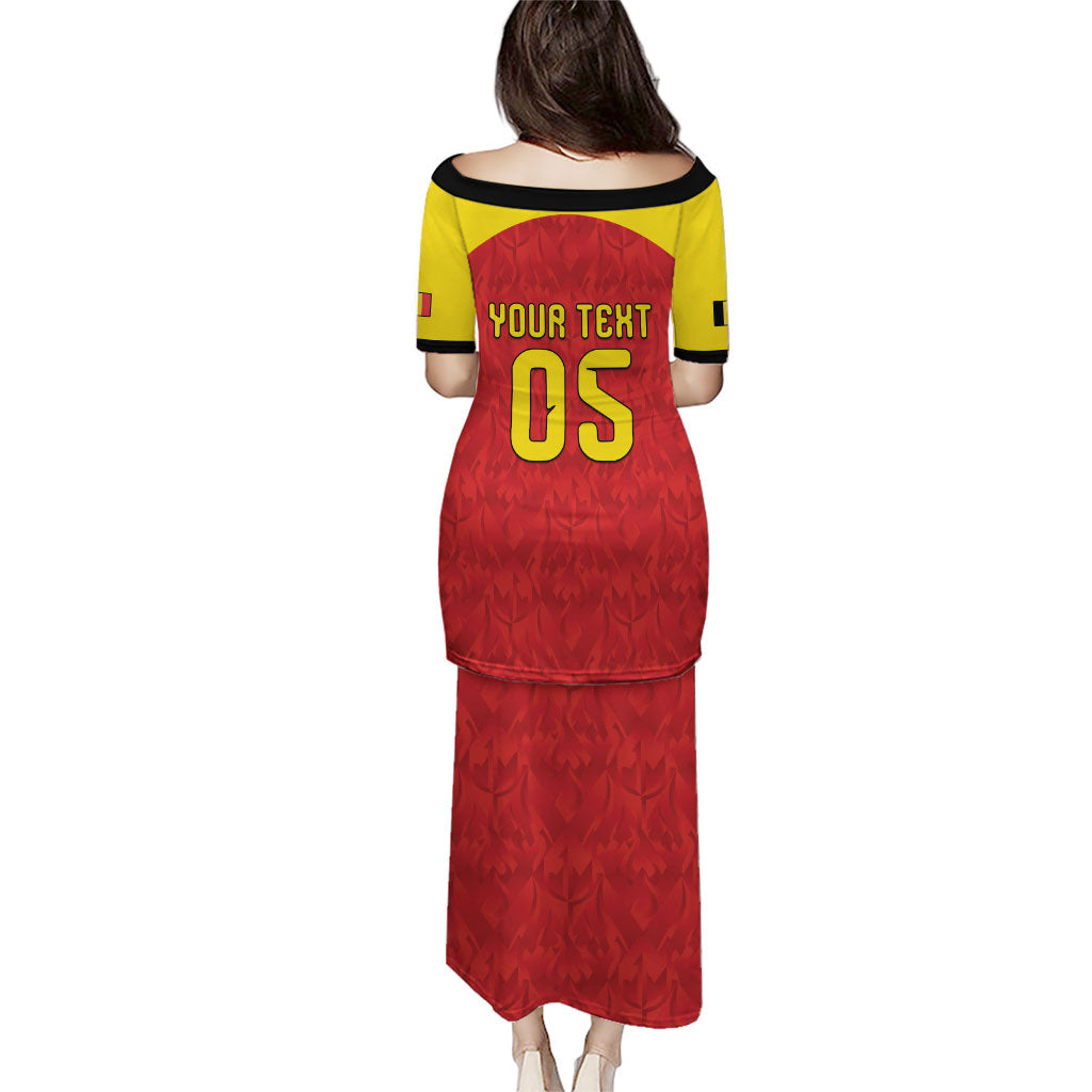 Custom Belgium Football 2026 Puletasi Belgian Lion Sporty Style