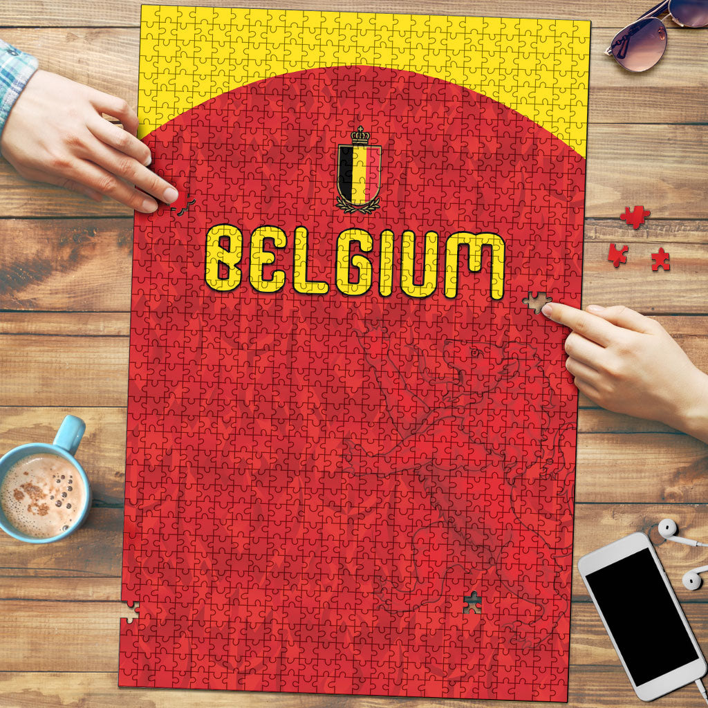 Belgium Football 2026 Puzzle Belgian Lion Sporty Style