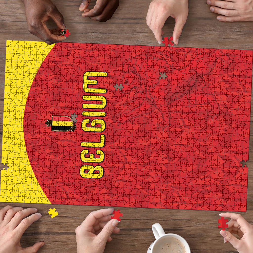 Belgium Football 2026 Puzzle Belgian Lion Sporty Style