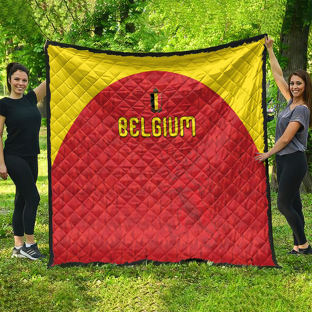 Belgium Football 2026 Quilt Belgian Lion Sporty Style