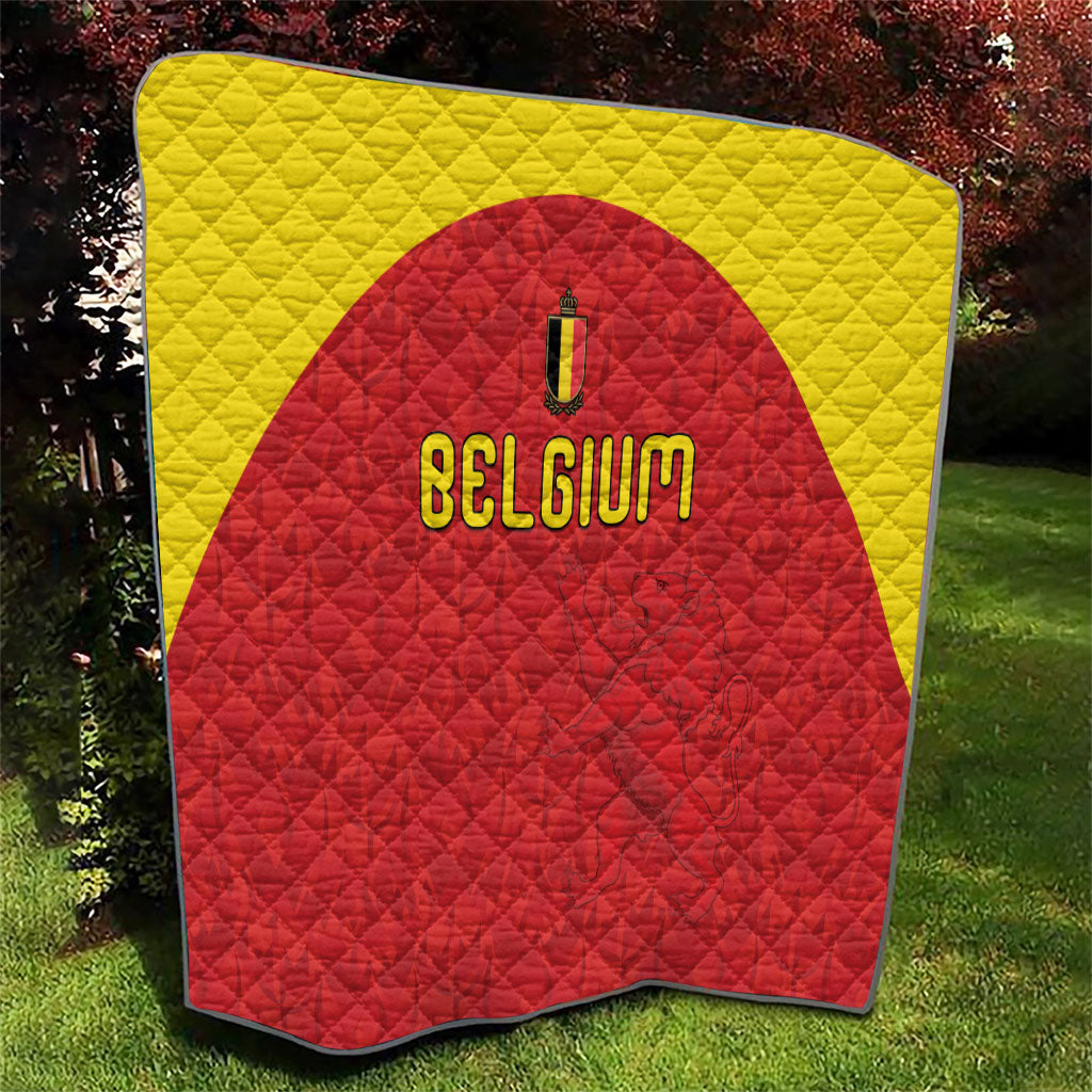 Belgium Football 2026 Quilt Belgian Lion Sporty Style