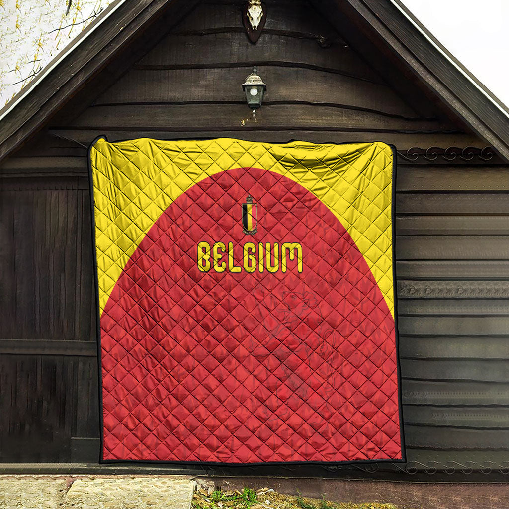 Belgium Football 2026 Quilt Belgian Lion Sporty Style