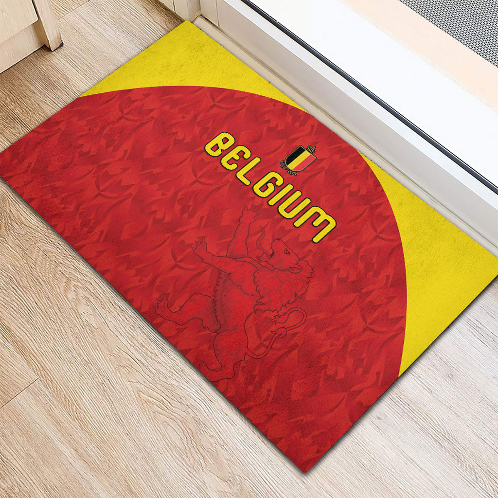 Belgium Football 2026 Rubber Doormat Belgian Lion Sporty Style