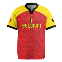 Custom Belgium Football 2026 Rugby Jersey Belgian Lion Sporty Style