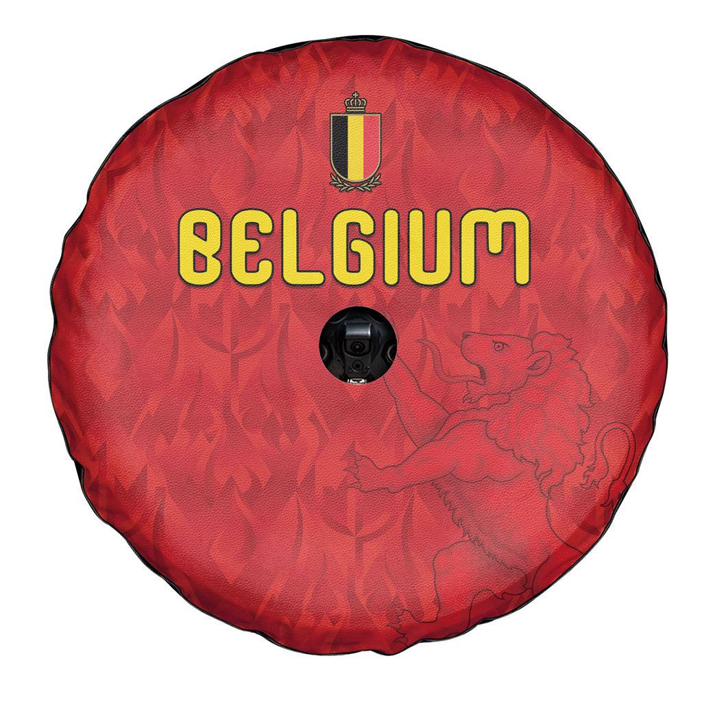Belgium Football 2026 Spare Tire Cover Belgian Lion Sporty Style