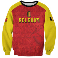 Custom Belgium Football 2026 Sweatshirt Belgian Lion Sporty Style