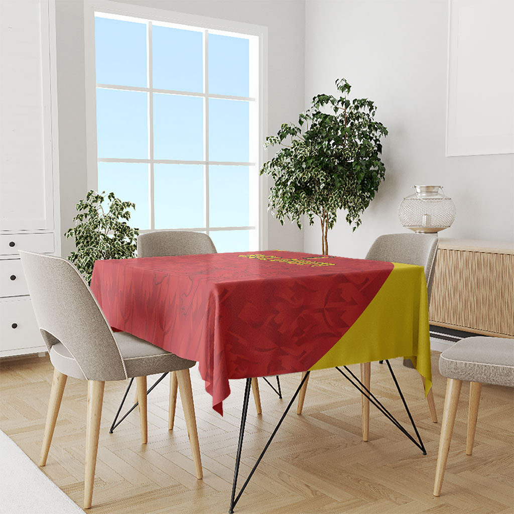Belgium Football 2026 Tablecloth Belgian Lion Sporty Style