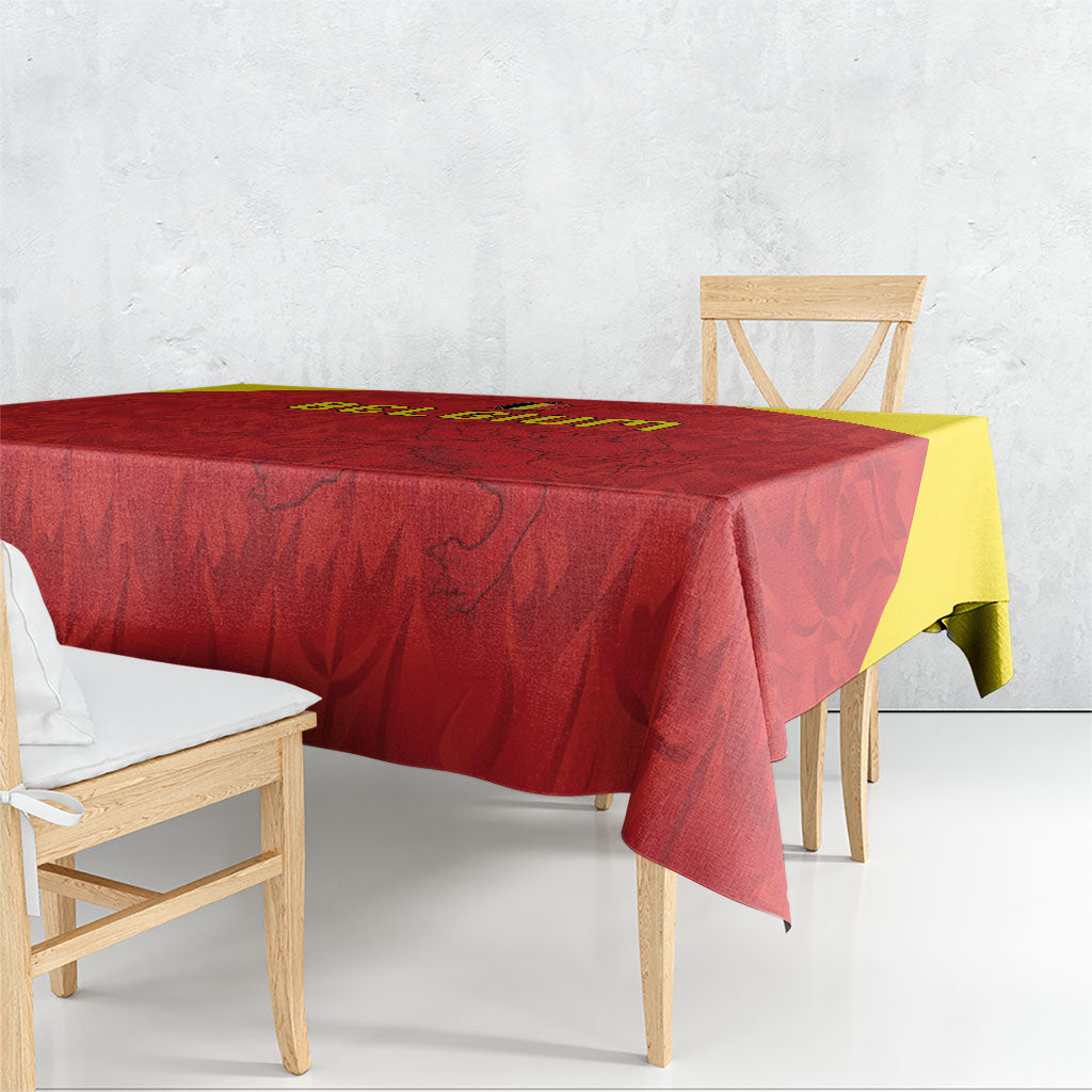 Belgium Football 2026 Tablecloth Belgian Lion Sporty Style