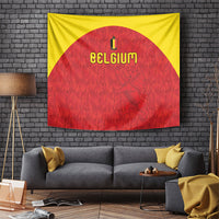 Belgium Football 2026 Tapestry Belgian Lion Sporty Style