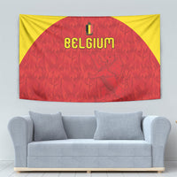 Belgium Football 2026 Tapestry Belgian Lion Sporty Style