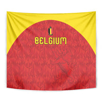 Belgium Football 2026 Tapestry Belgian Lion Sporty Style