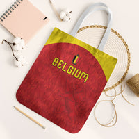 Belgium Football 2026 Tote Bag Belgian Lion Sporty Style