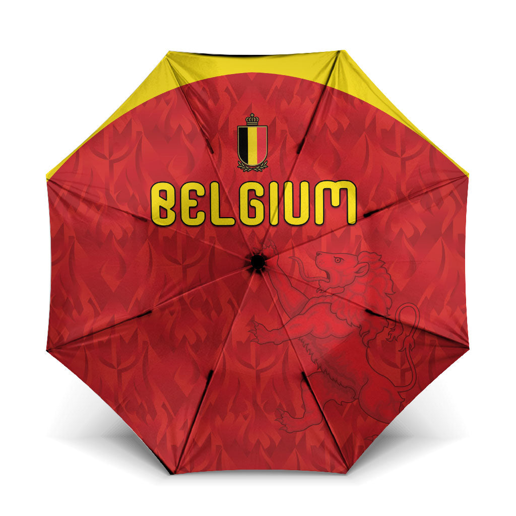 Belgium Football 2026 Umbrella Belgian Lion Sporty Style
