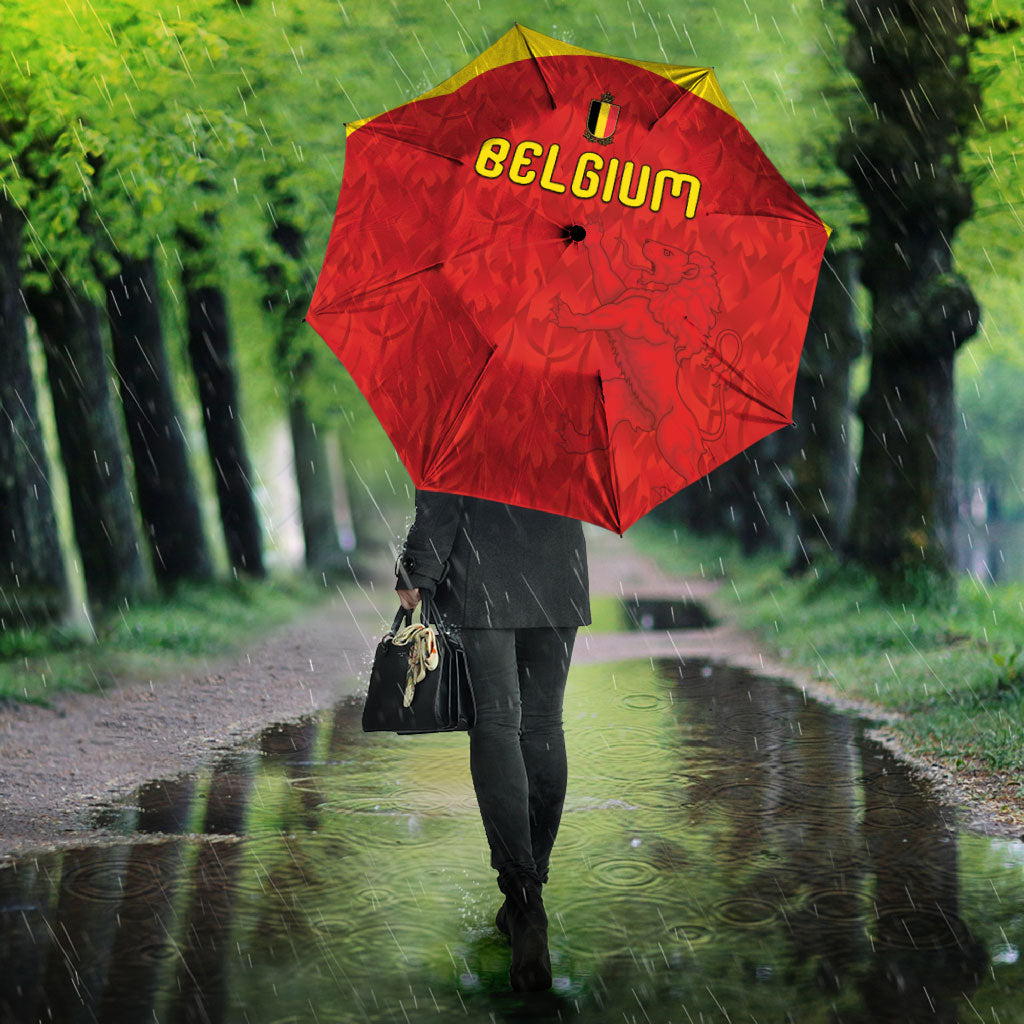 Belgium Football 2026 Umbrella Belgian Lion Sporty Style