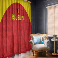 Belgium Football 2026 Window Curtain Belgian Lion Sporty Style