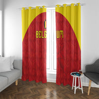 Belgium Football 2026 Window Curtain Belgian Lion Sporty Style