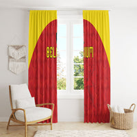 Belgium Football 2026 Window Curtain Belgian Lion Sporty Style